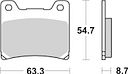 Vorschaubild SBS Bremsbelag 555HF Street Ceramic