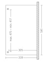 Skan Holz Terrassenüberdachung Verona o. Mittelpfosten Breite 541 cm