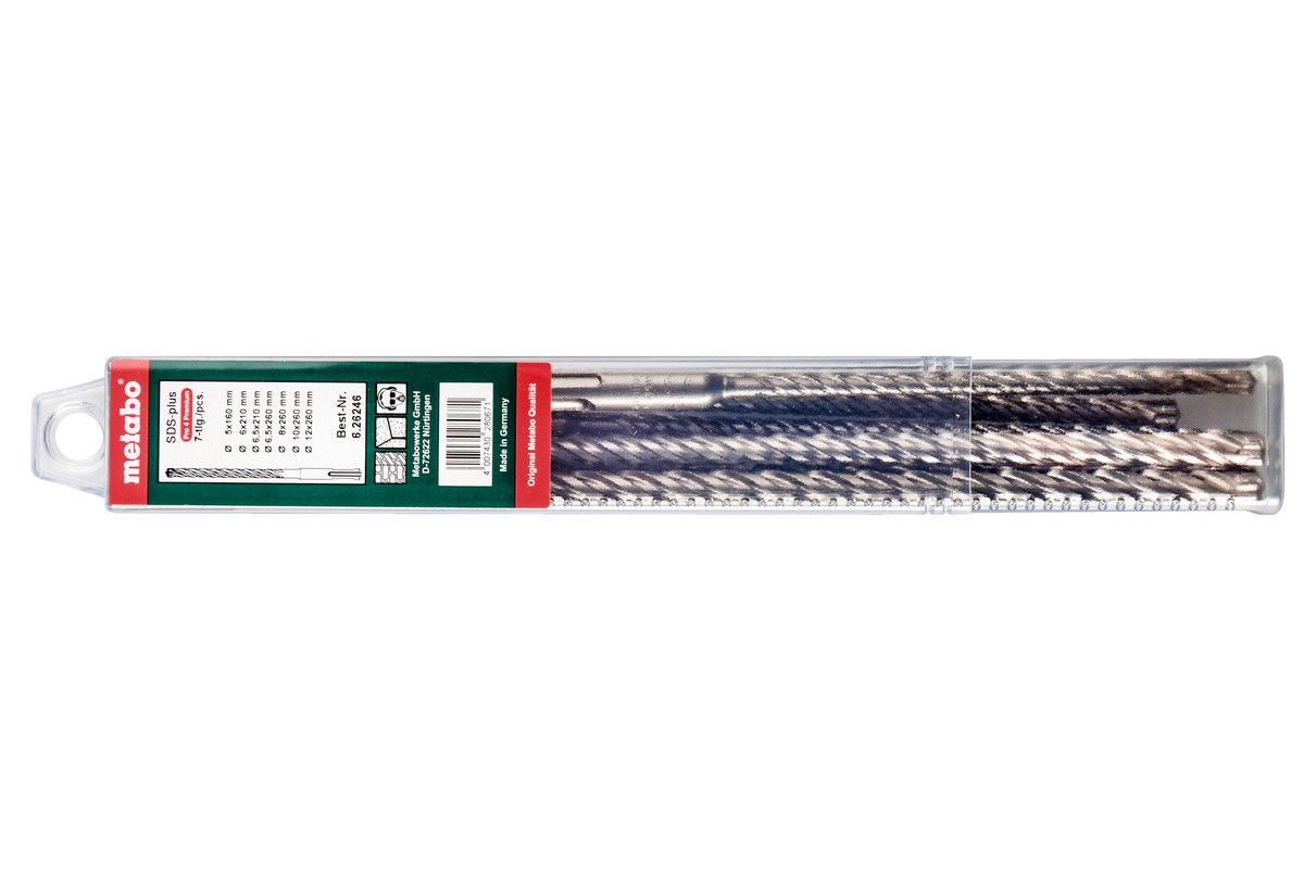 Metabo SDS-plus Pro 4 Premium-Bohrersatz 7-teilig