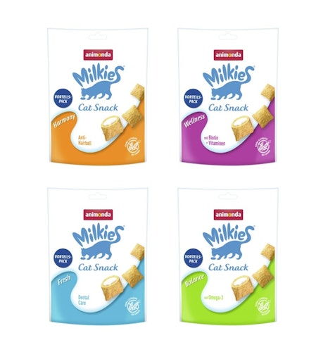 animonda Snack-Mix Milkies Knusperkissen 4x120g Katzensnack