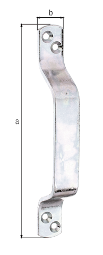 Alberts® Torgriff, galvanisch verzinkt dickschichtpassiviert, LxB 170x20 mm 417901