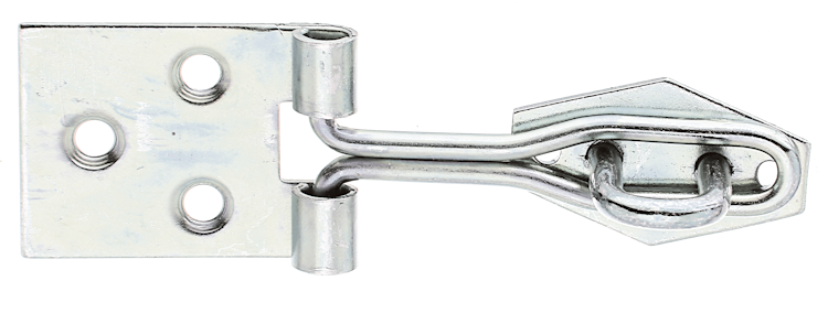 Alberts® Überfalle m.Schlaufe aus gerolltem Draht,m.Öse,verz.,LxB 80x26 mm 348205