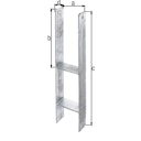 Vorschaubild Alberts® H-Pfostenträger 300x60x5mm für verschiedene Pfostenstärken