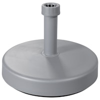 doppler Füllsockel rund 25 Liter, Kunststoff Silber