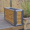 Vorschaubild BambusBASIS Hochbeet mit Kokosfrostschutzmatte - Profile Edelstahl