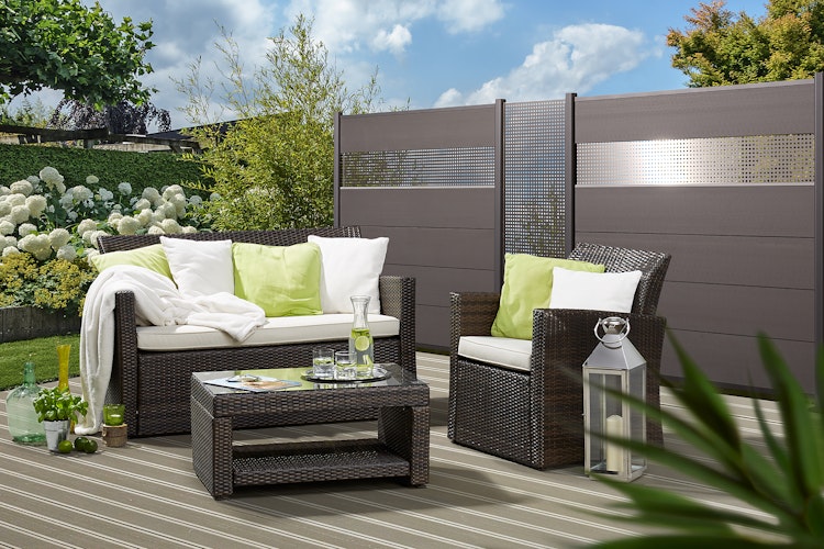 TraumGarten SYSTEM Designgitter GAMMA Edelstahl