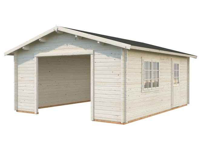 Palmako Garage Roger 23,9 m² - 44 mm - ohne Tor