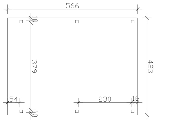 Skan Holz Fichtelberg - Satteldach Einzelcarport Breite 423 cm