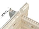 Vorschaubild Palmako Garage Roger 28,4 m² - 44 mm - mit Sektionaltoren