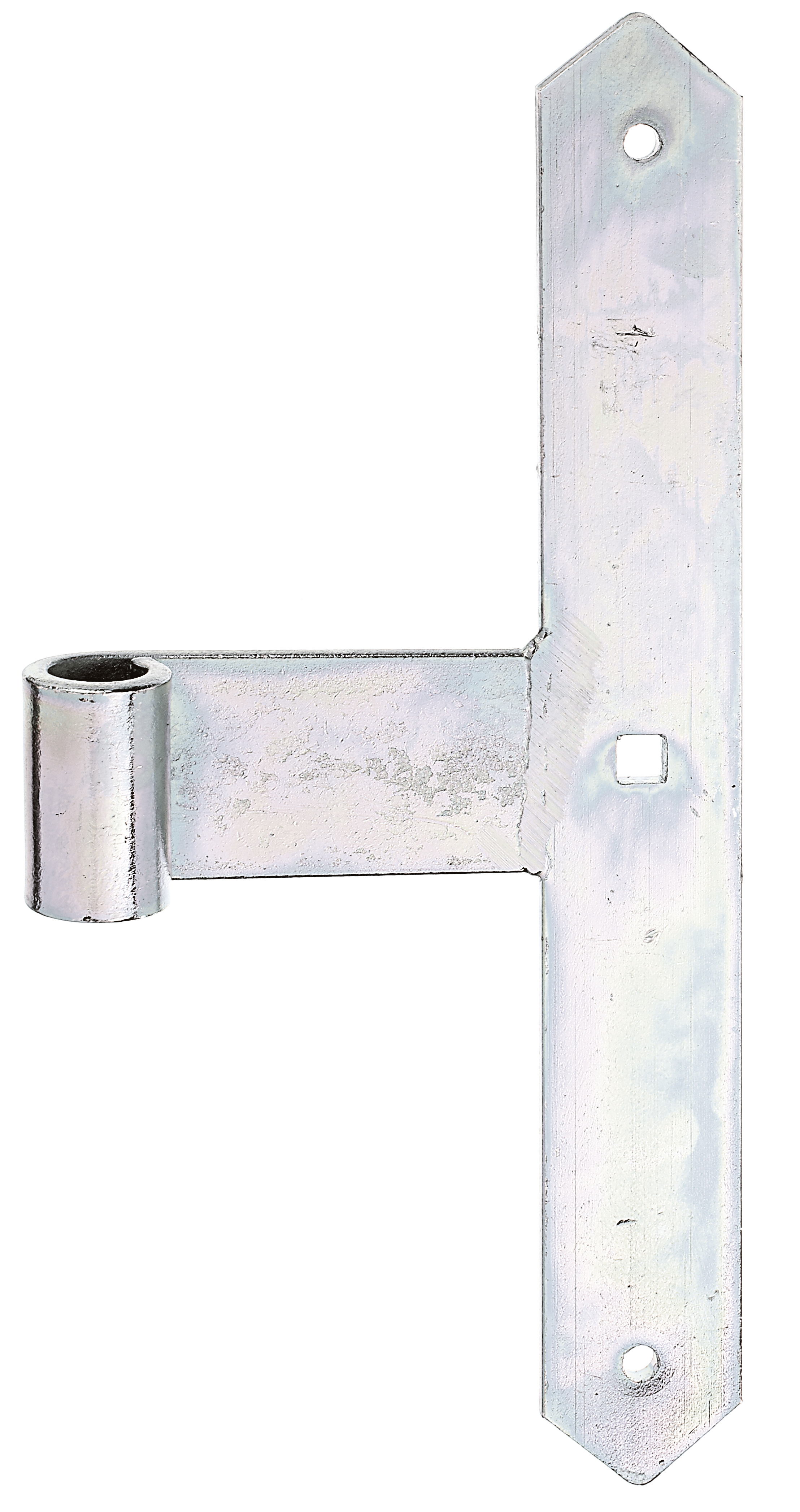 Alberts® Tor-Mittelband, Abschluss spitz, galvanisch verzinkt dickschichtpassiviert HxB 300x40 mm,Rolle ⌀16 mm 312909