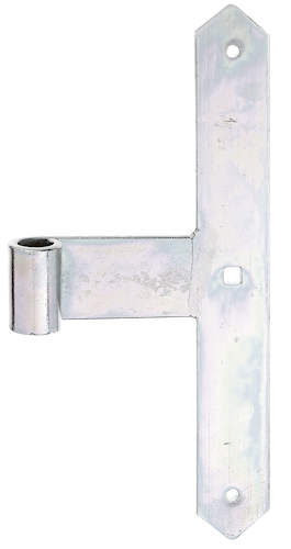 Alberts® Tor-Mittelband, Abschluss spitz, galvanisch verzinkt dickschichtpassiviert HxB 300x40 mm,Rolle ⌀16 mm 312909