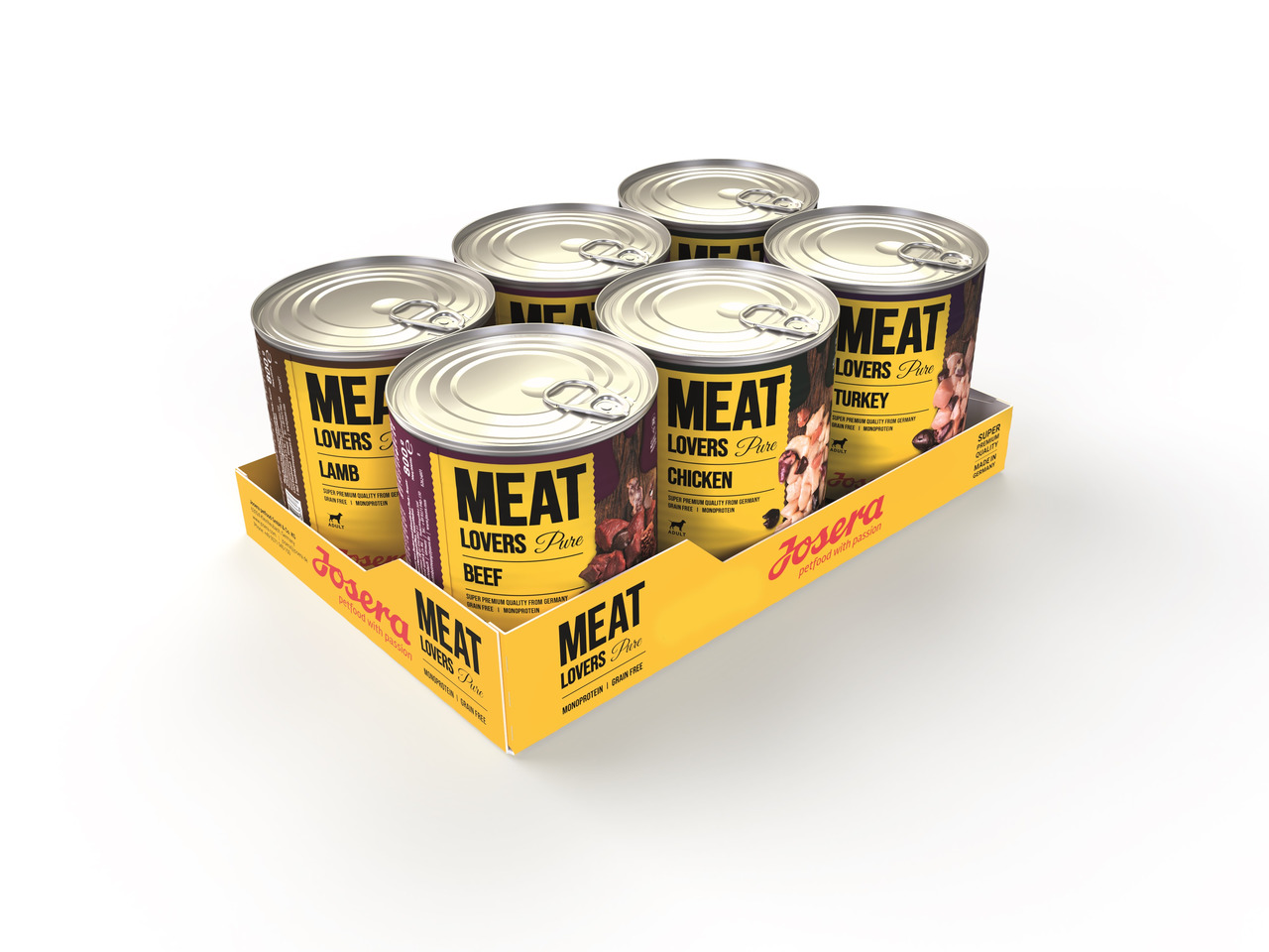 Thumbnail - Josera Meat Lovers Pure Multipack 6 x 800 Gramm Hundenassfutter