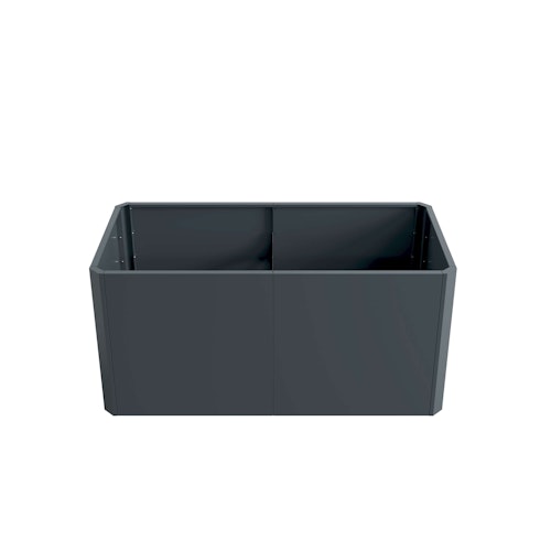 Premium Hochbeet aus Stahl anthrazit 160 x 80 x 75 cm