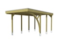 Vorschaubild Skan Holz Carport Friesland 320x555 cm inkl. 1 Einfahrtsbogen Set E