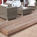 Vorschaubild OSMO Terrassendiele Thermoholz Esche -glatt / glatt für SenoFix 21 x 105 mm