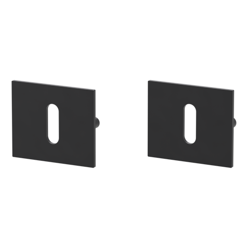 Griffwerk FRAME | DESIGN MANUFAKTUR ROSETTE -Graphitschwarz Rosettenpaar eckig -Prontofix -BB