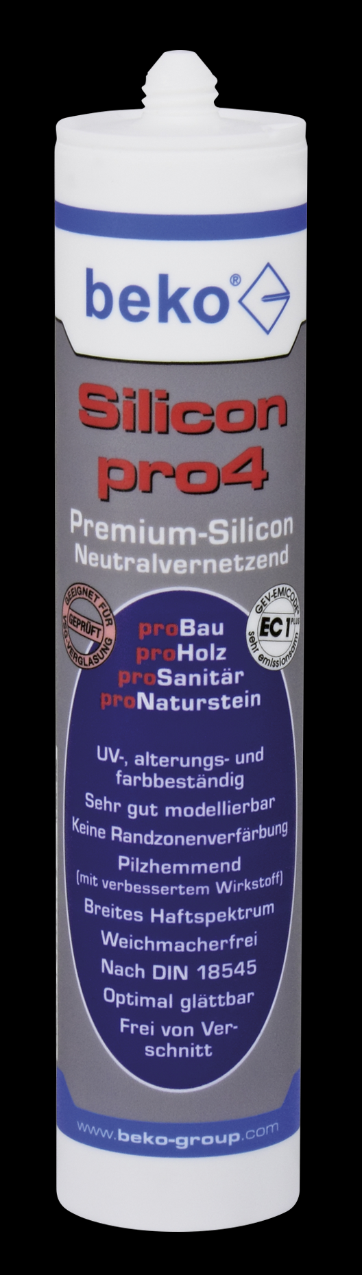 beko Silicon pro 4 Premium, 310 ml, versch. Farben-Weiß