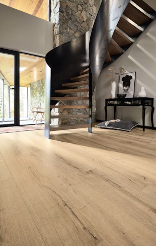 MEISTER Designboden MeisterDesign. flex DL 400 2055 x 216 x 5 mm 7139 Altholzeiche hell Porensynchron-Struktur