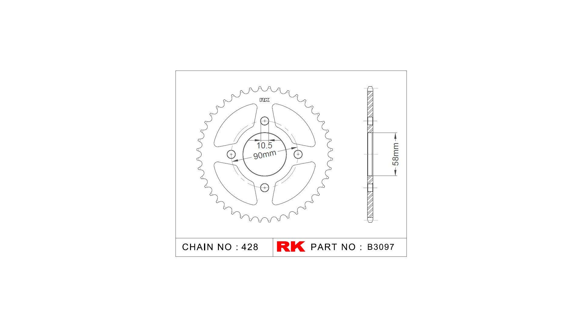 RK Kettenrad 3097 44 Zähne