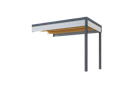 Vorschaubild Weka Anbaudach für Gartenhaus Batu 1 - 150 oder 300 cm Breite
