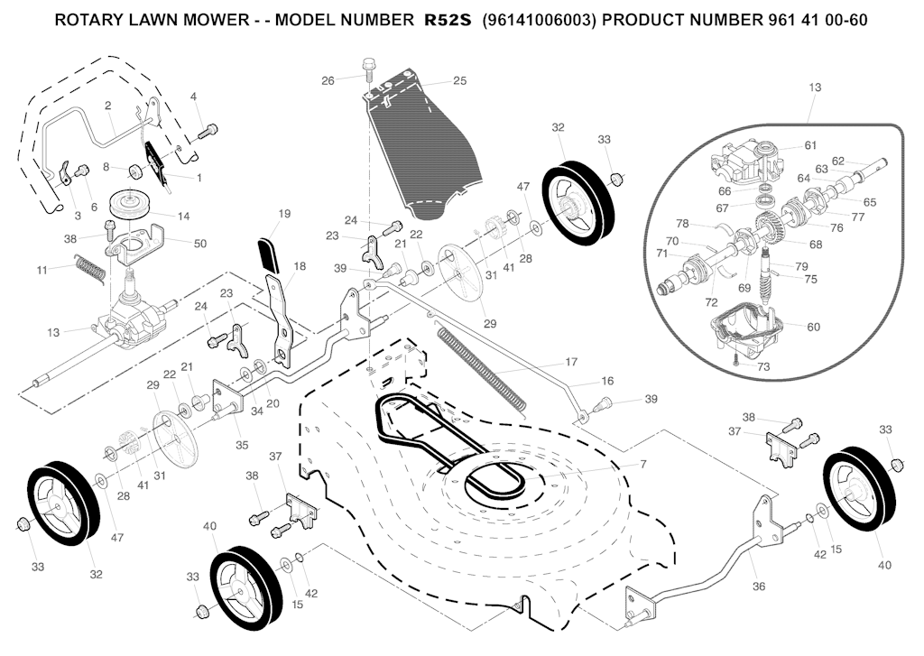 Explosionszeichnung Ersatzteile