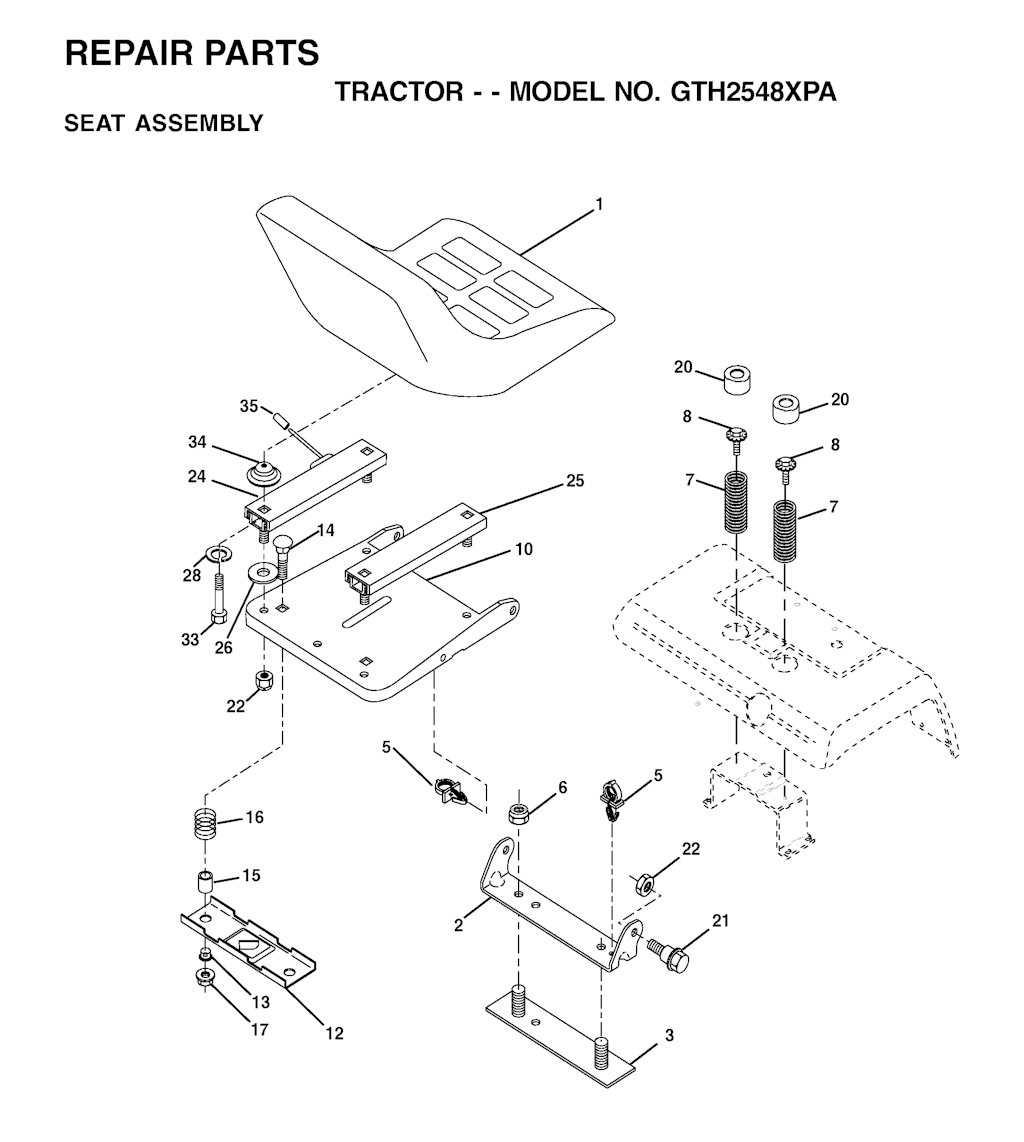 Explosionszeichnung Ersatzteile