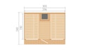 Vorschaubild Weka Design Saunahaus Elva mit Thermoholz - 28/42 mm