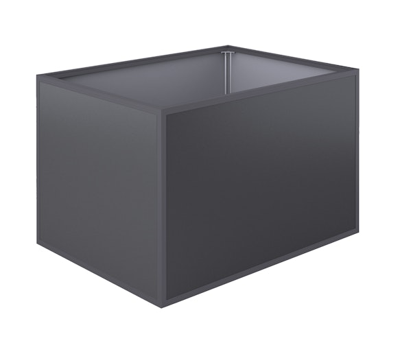 KGT Aluminium Hochbeet 130 - Profile anthrazit - B1,21 x T0,91 x H0,77 m - 700 l