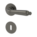 Vorschaubild Griffwerk CAROLA PIATTA S -Kaschmirgrau Rosettengarnitur rund -Flachrosette -BB TS 37-45mm