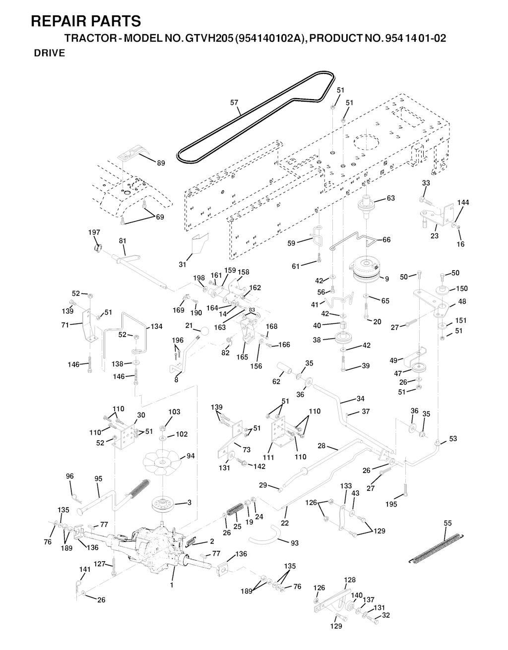 Explosionszeichnung Ersatzteile
