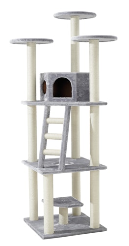 NOBBY Kratzbaum Classic "SULTAN" grau; 60 x 60 x 198 cm