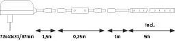 Paulmann FlexLED LED Strip 3D LED Strip 3D 5m
