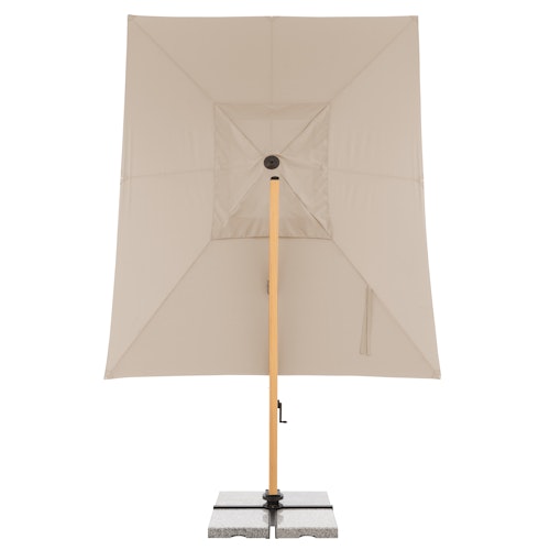 doppler Pendelschirm ALU WOOD 400 x 300 LED, Aluminium Esche-Optik / 100 % Polyester 180 g/m²