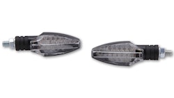 HIGHSIDER smart Como LED Blinker Gehäuse Schwarz / Linse Klar (Paar), Vorn & Hinten