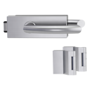 Vorschaubild Griffwerk PURISTO S -Edelstahl matt Ganzglastürbeschlagset -3-teiliger Bandsatz -mit Griff VIVA -EM -UV