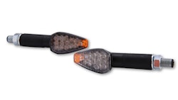 HIGHSIDER smart Peak LED Blinker Gehäuse Schwarz / Linse Klar (Paar), Vorn & Hinten