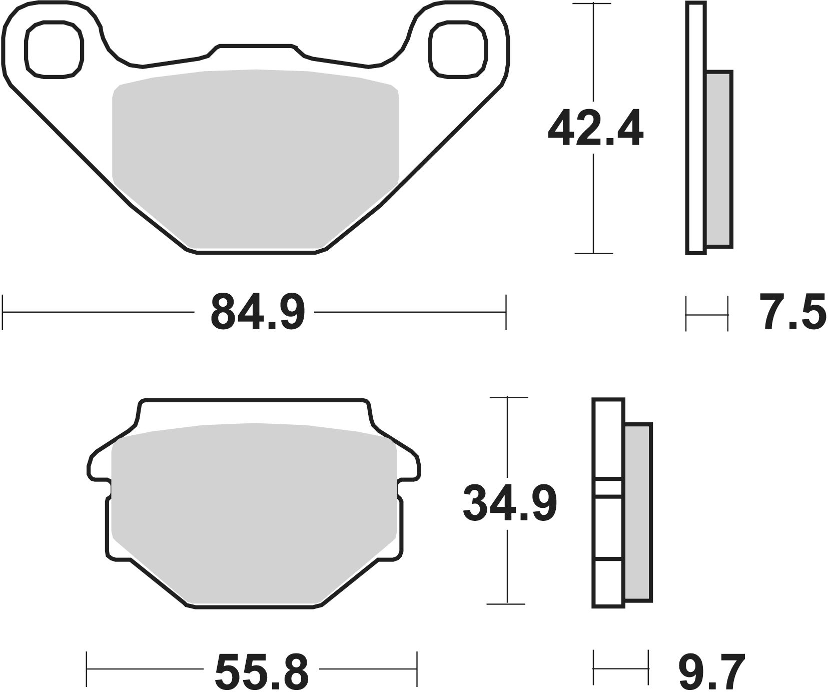 SBS Scooterbelag 118HF Street Ceramic