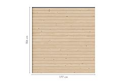 Karibu Sichtschutzzaun Blickdicht 1800 x 1860 mm 