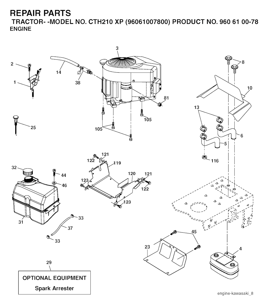 Explosionszeichnung Ersatzteile