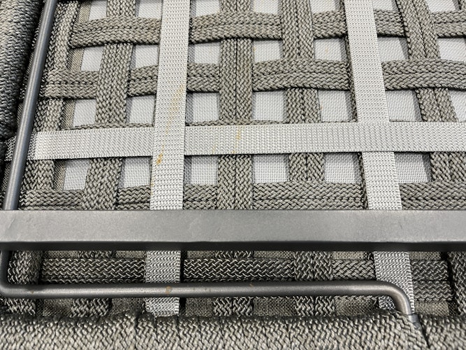 B-Ware Diamond Garden Daybed MILOS Doppelliege, Edelstahl Dunkelgrau / Rope Dunkelgrau / Sunproof (100 % Polypropylen)