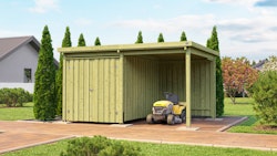 Weka 20 mm Flachdachschuppen Lagerhaus 607 2