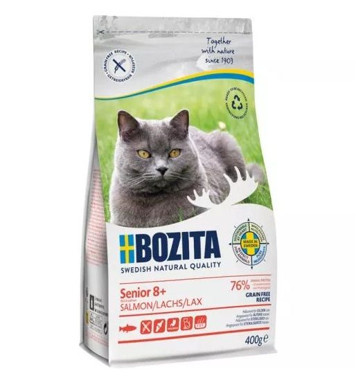 Bozita 400g Grain free Senior8+ Salmon