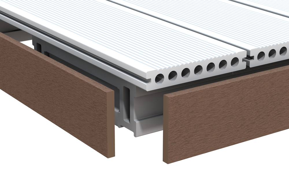 TraumGarten DreamDeck Abschlussleiste Braun 10x80x2000