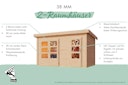 Vorschaubild Karibu Mittelwand-Gartenhaus Schönbuch 1 - 38 mm