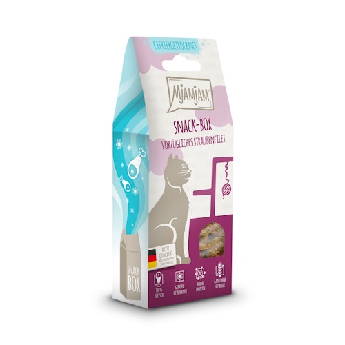 MJAMJAM leckere Snackbox 40g Katzensnack