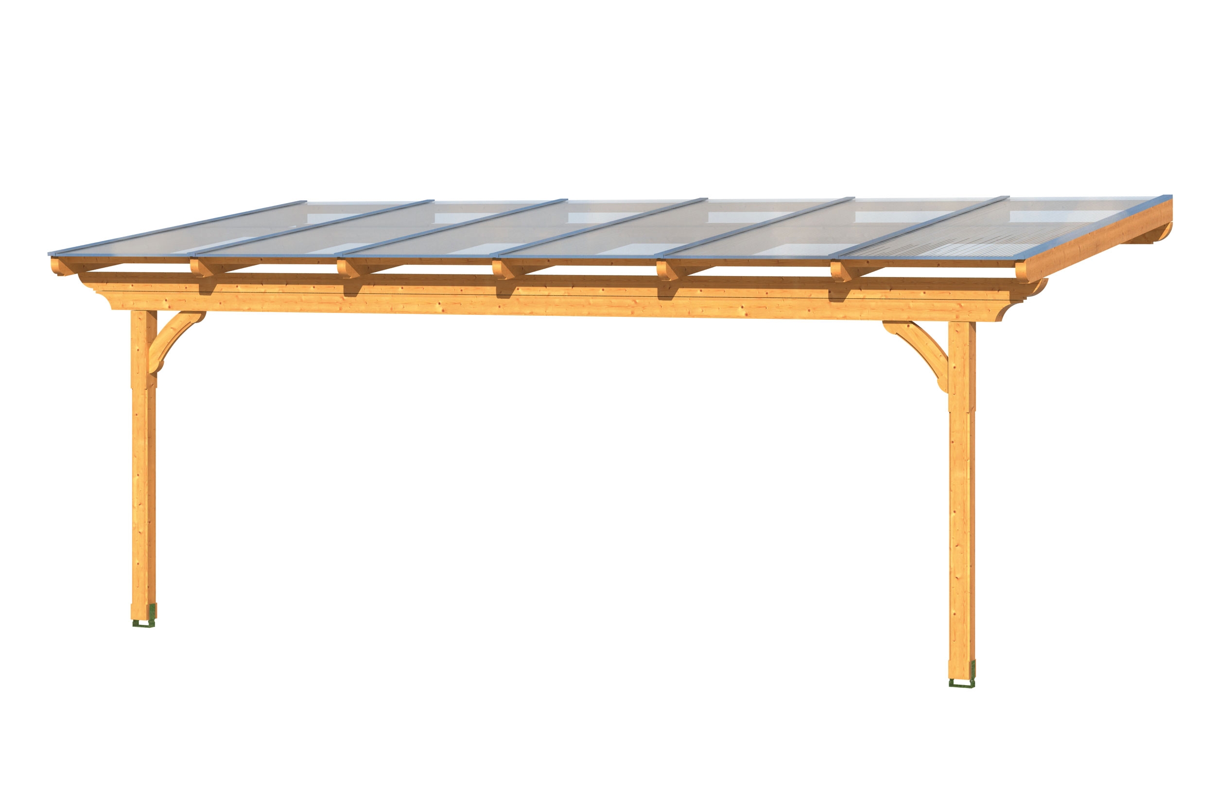 Skan Holz Terrassenüberdachung Ravenna 648 x 350 cm naturaus Douglasie