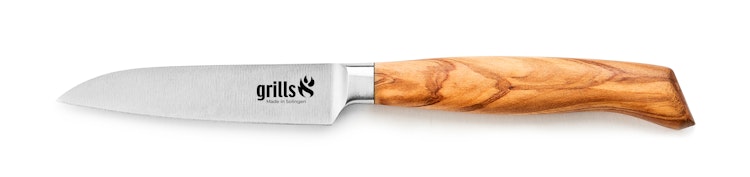Grills.de Gemüsemesser mit Olivenholzgriff 9cm