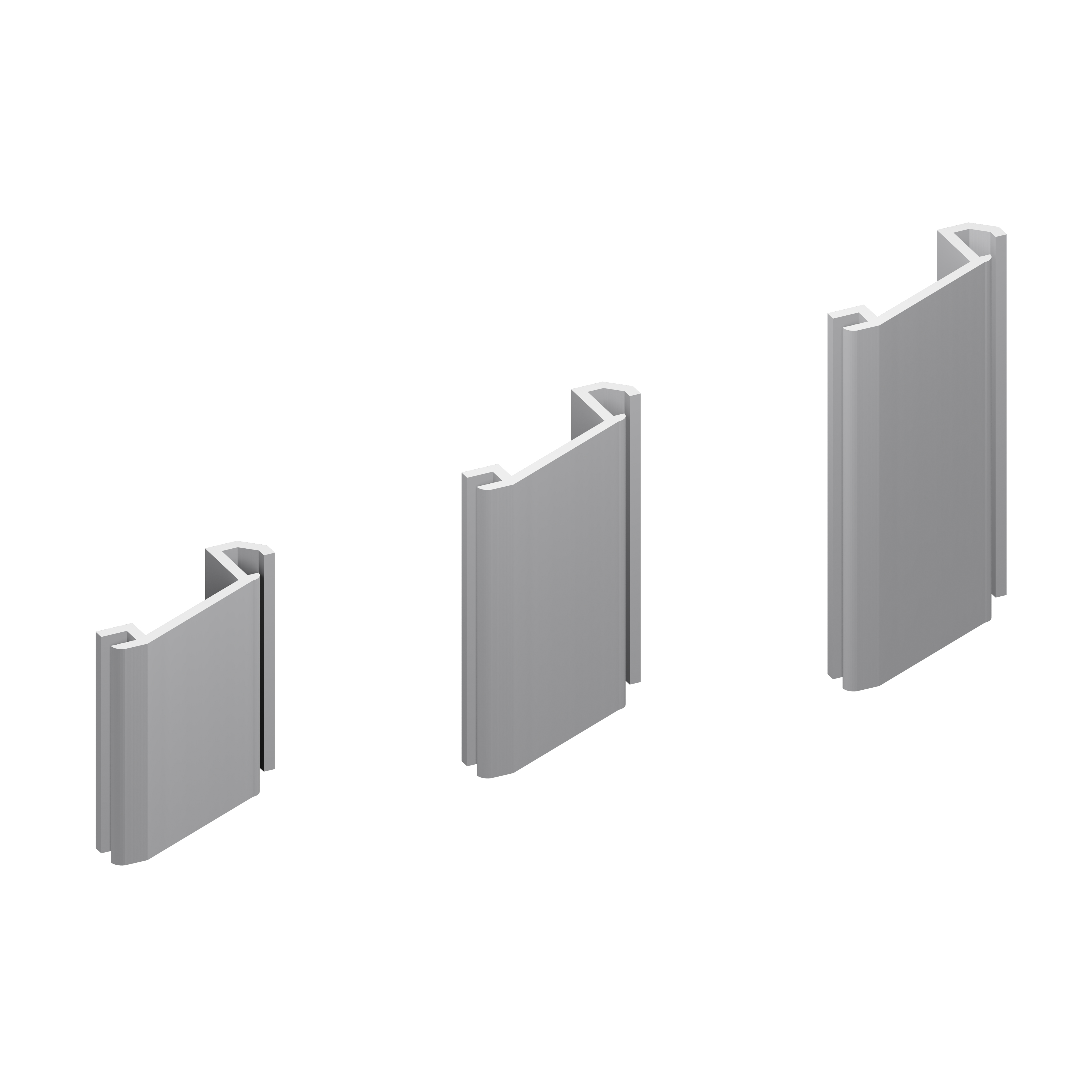 TraumGarten Ersatzteil: Distanz-Set für Eckpfosten Basic Silber