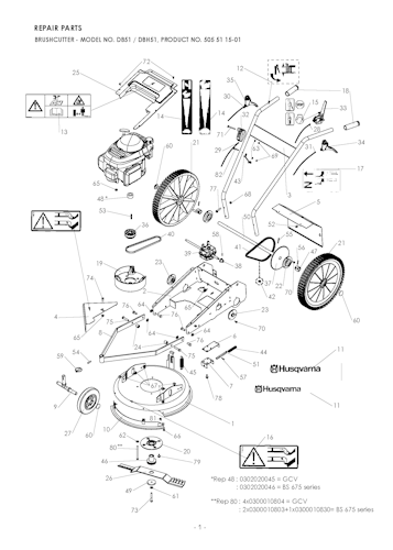 Husqvarna Rasenmäher kommerzielle Nutzung 504854401 DB51