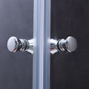 Vorschaubild Duschkabine Falttüre XFT ESG 8 mm inkl. Duschwanne und Ablauf 900 x 900 x 1900 mm